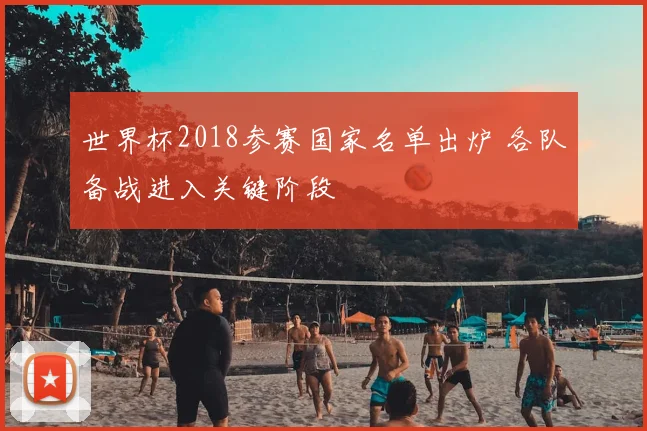世界杯2018参赛国家名单出炉 各队备战进入关键阶段